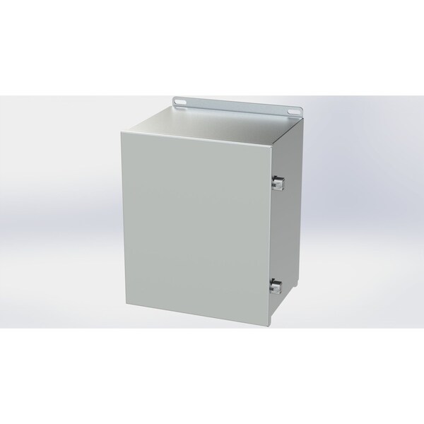 Electrical Enclosures, 12.13 in H, 8 in D, 10 in W, NEMA 3R, 4, 4X, 12, 13, 304 Stainless Steel